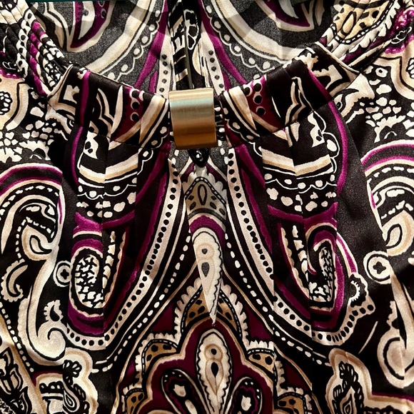 WHBM keyhole silk blouse - Picture 2 of 6